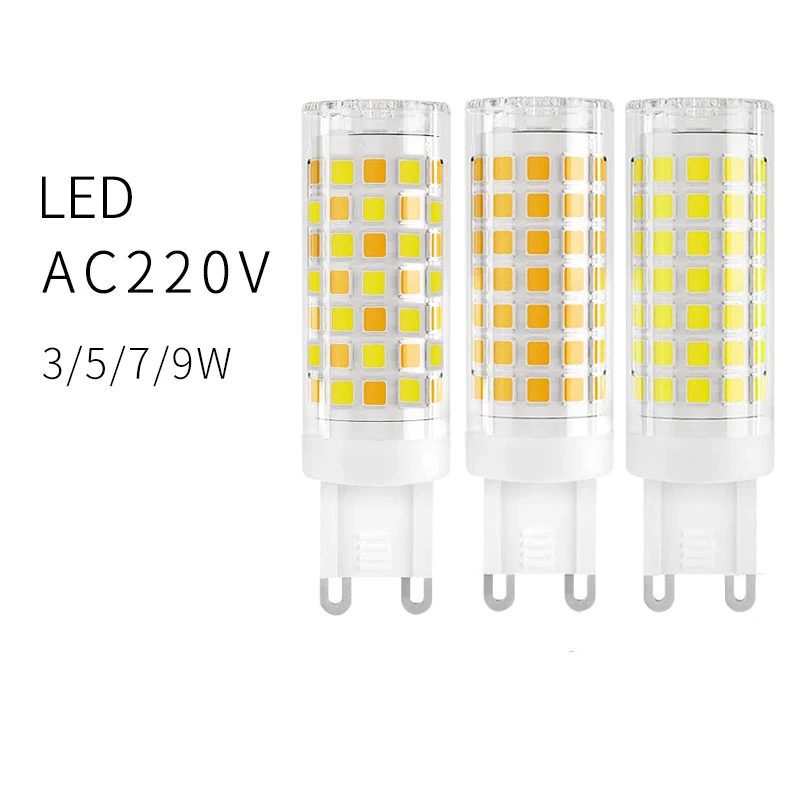 

G9 LED Bulb Corn Lamp Mini Corn Lamp AC110V 220V Dimmable Energy Saving 3W 5W 7W 9W Replace Ceiling Light Wall Lamp Crystal