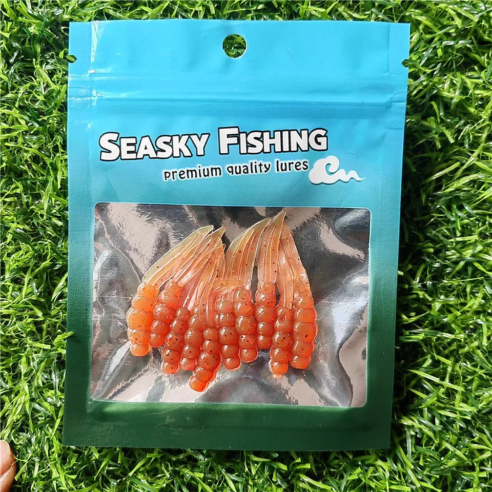 MUKUN Wobblers mini Ocean Rock Fishing Soft Lures Rubber Soft Baits 3.5cm 0.3g Soft Worm Artificial Baits Bass Silicone Fish