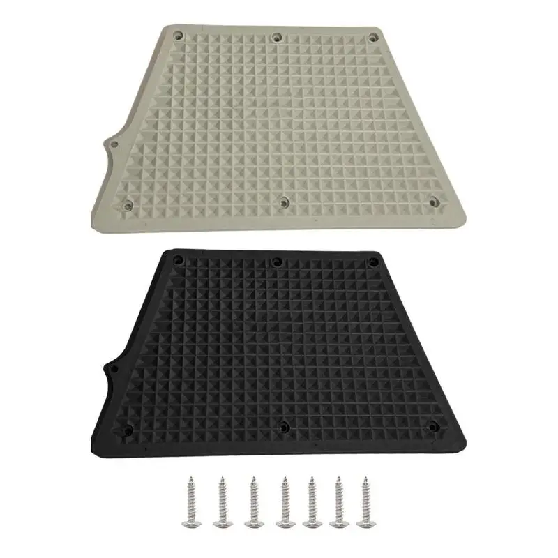 

Engine Bracket Pad Motor Mounting Plate For Fishing Boats Rust Resistant Grid Design Trapezoidal Outboard Mounting Engine