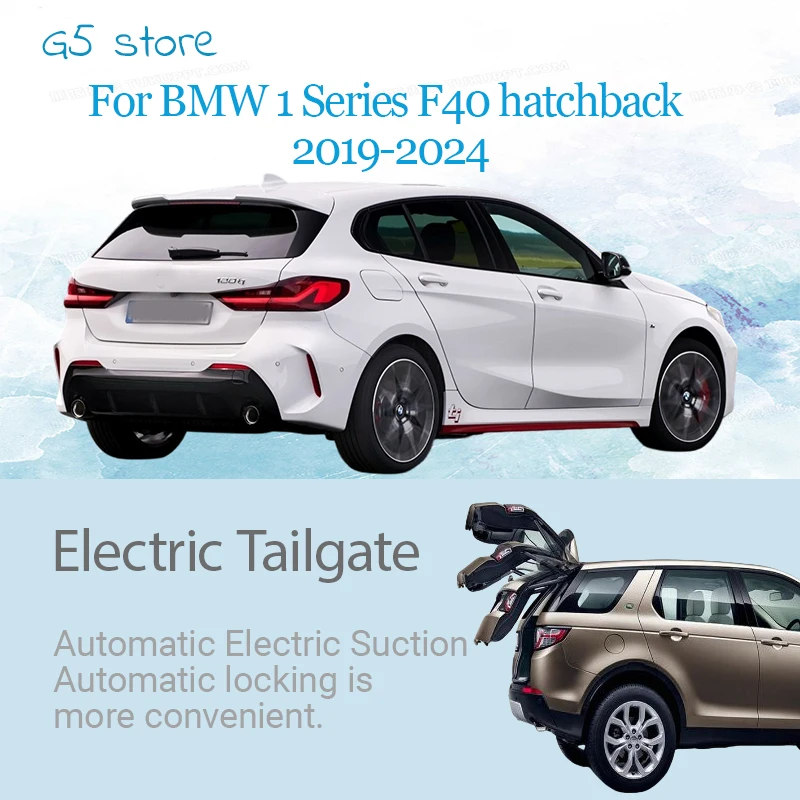 

Для BMW 1 серии F40 хэтчбек 2019-2024: Модификация электропривода багажника с функцией предотвращения защемления пальцев и автоматическим открыванием.