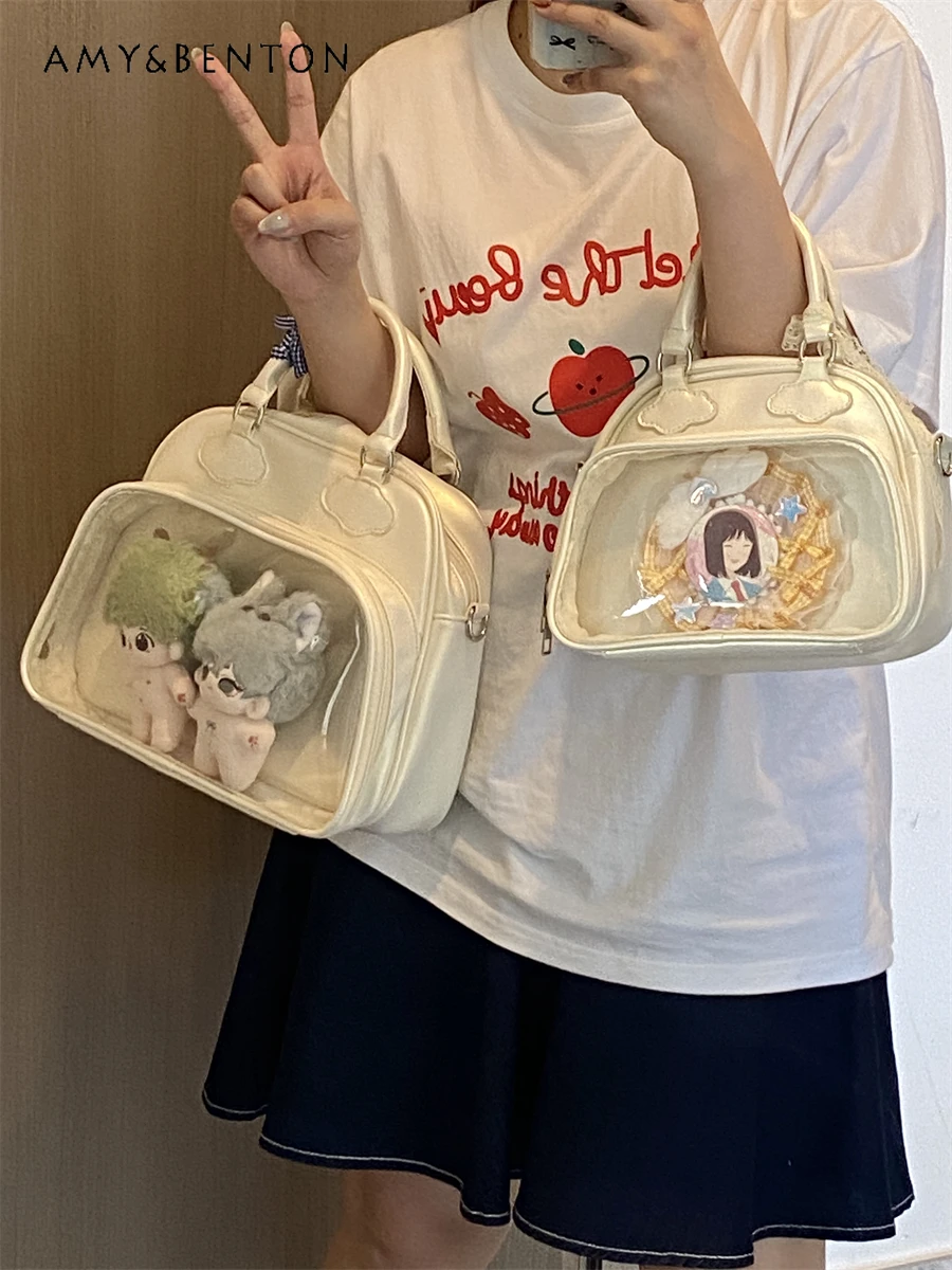 

Японский Kawaii Itabag в консервативном стиле, милый милый прозрачный мини-рюкзак для студентов, повседневная универсальная модная сумка на плечо для женщин