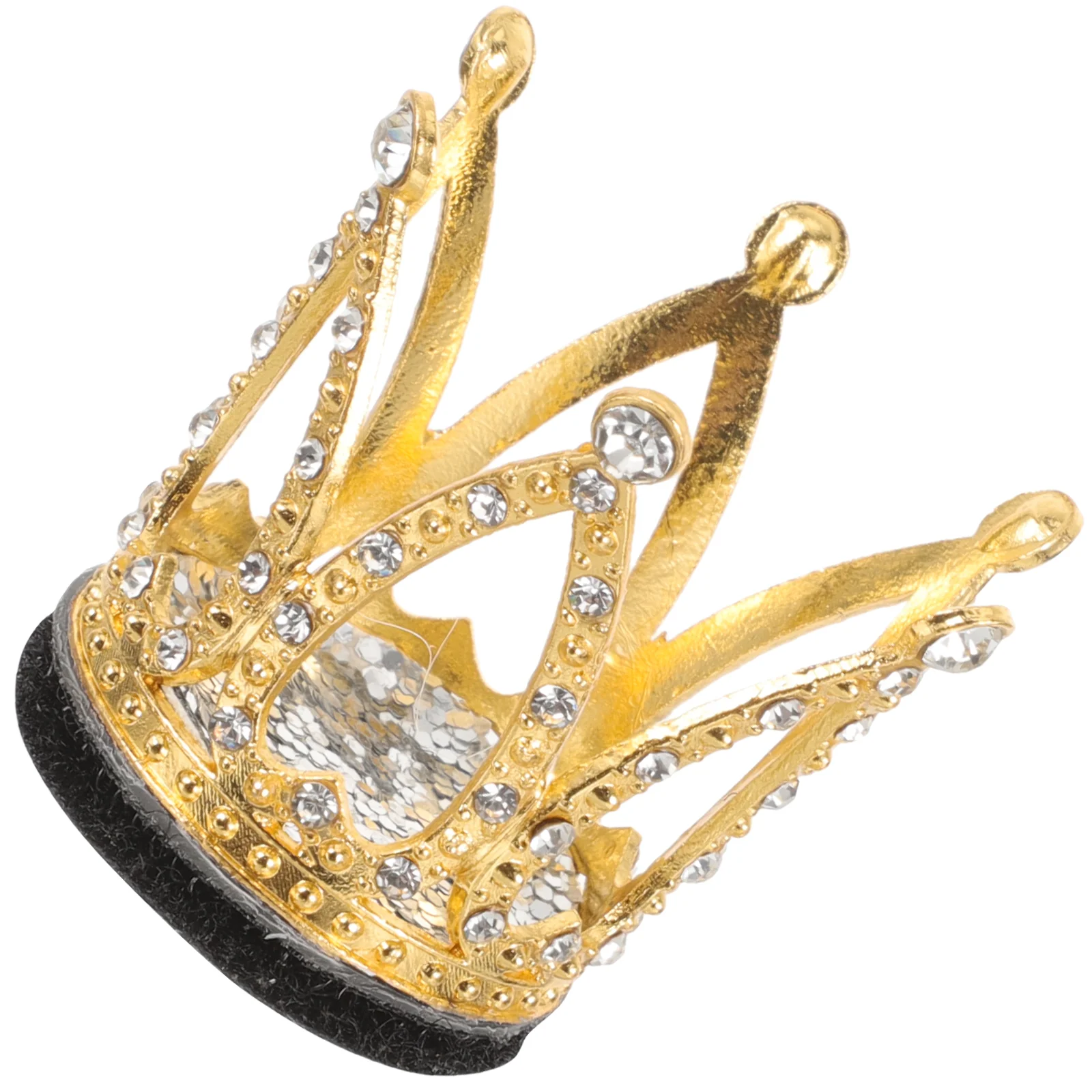 Motorcycle Accessory Decoration Crown Rhinestone Golden Rhinestones Child