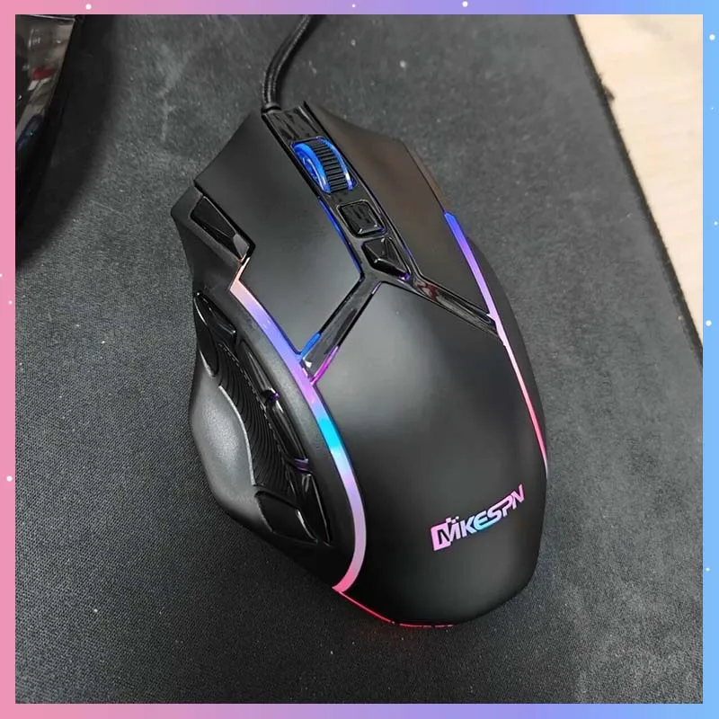 X15 有線ゲーミングマウス 12800DPI 1000HZ サポート 12 キーマクロプログラミング RGB バックライト人間工学に基づいた E スポーツオフィスマウスコントローラー