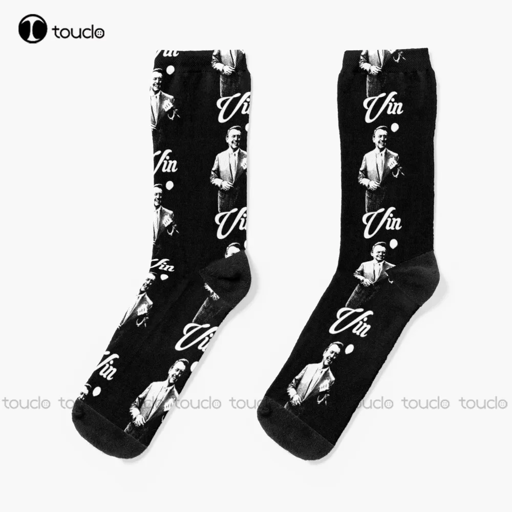 Vin Scully Socks Woman Socks 360° Digital Print Custom Gift Street Skateboard Socks Unisex Adult Creative Funny Socks Halloween