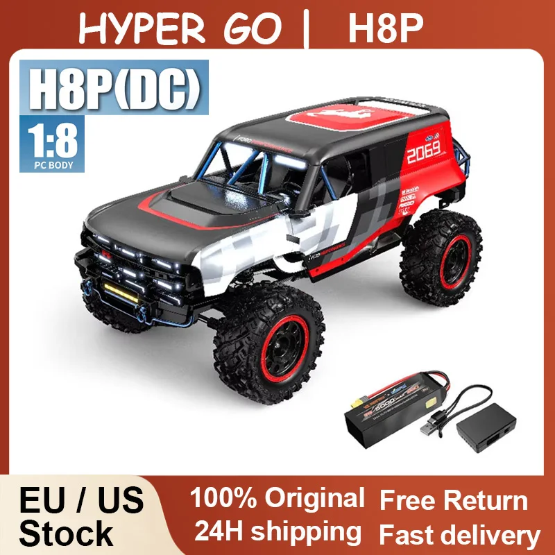 

HYPER GO MJX H8P 3S Бесщеточный RTR 1/8 4WD Внедорожный альпинистский автомобиль RC Модель с дистанционным управлением Автомобиль Внедорожные детские игрушки