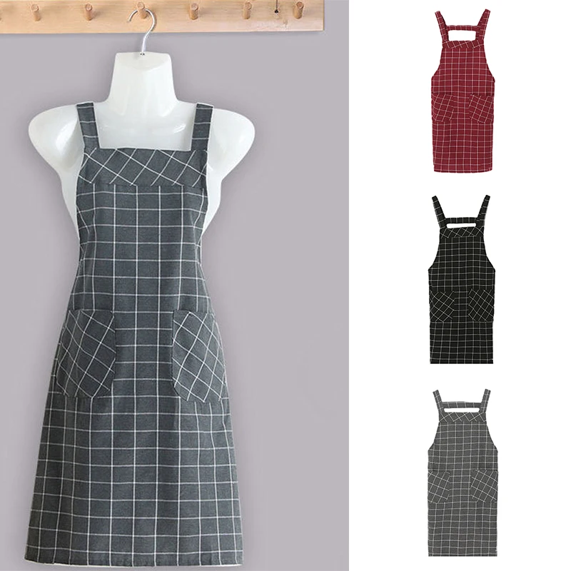 New Style Cotton Vest Home Kitchen Housework Apron Anti-fouling Autumn Fashion Waist Sling Korean Simple Style