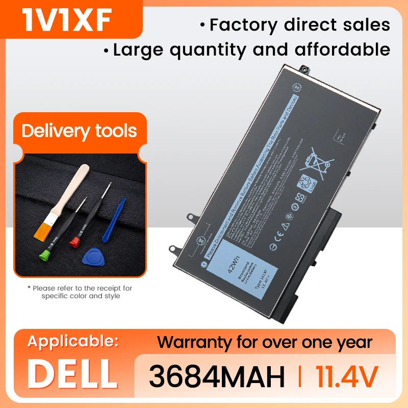 

1V1XF Laptop Battery Compatible with Dell Latitude 5400 5410 5500 5510 Precision 3540 3550 Inspiron 7590 7591 7791