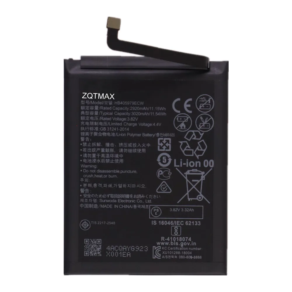 HB405979ECW Battery For Huawei Y5 Y5p Y6s Y6 Lite Prime Enjoy 6s Nova Lite 2018 P9 Lite Mini Honor 6A 7A 6C 9S 8A Pro 8S Prime