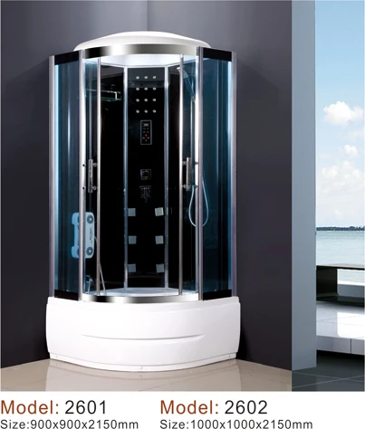 

Паровая комната, 2013 г., Китай, Ханчжоу, OEM-производитель, душевая кабина с паровым массажем и закаленным стеклом / душевая кабина / душевой уголок