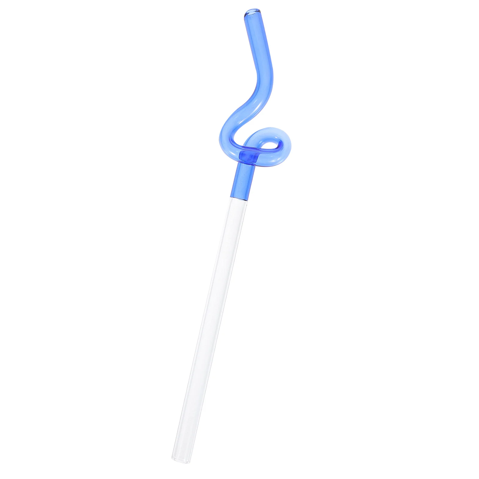 

Cute Reusable Twisted Glass Straws Curved Design for Smoothies and Drinks Fun Addition Clear Glass Straw Straw