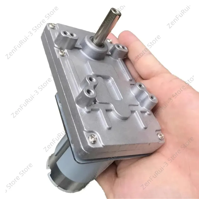 12V24V Worm Gear Motor Reducer 45-200RPM DC High Torque Electric Self Lock 555 Metal Gear Reciprocating Mechanism for DIY Robot