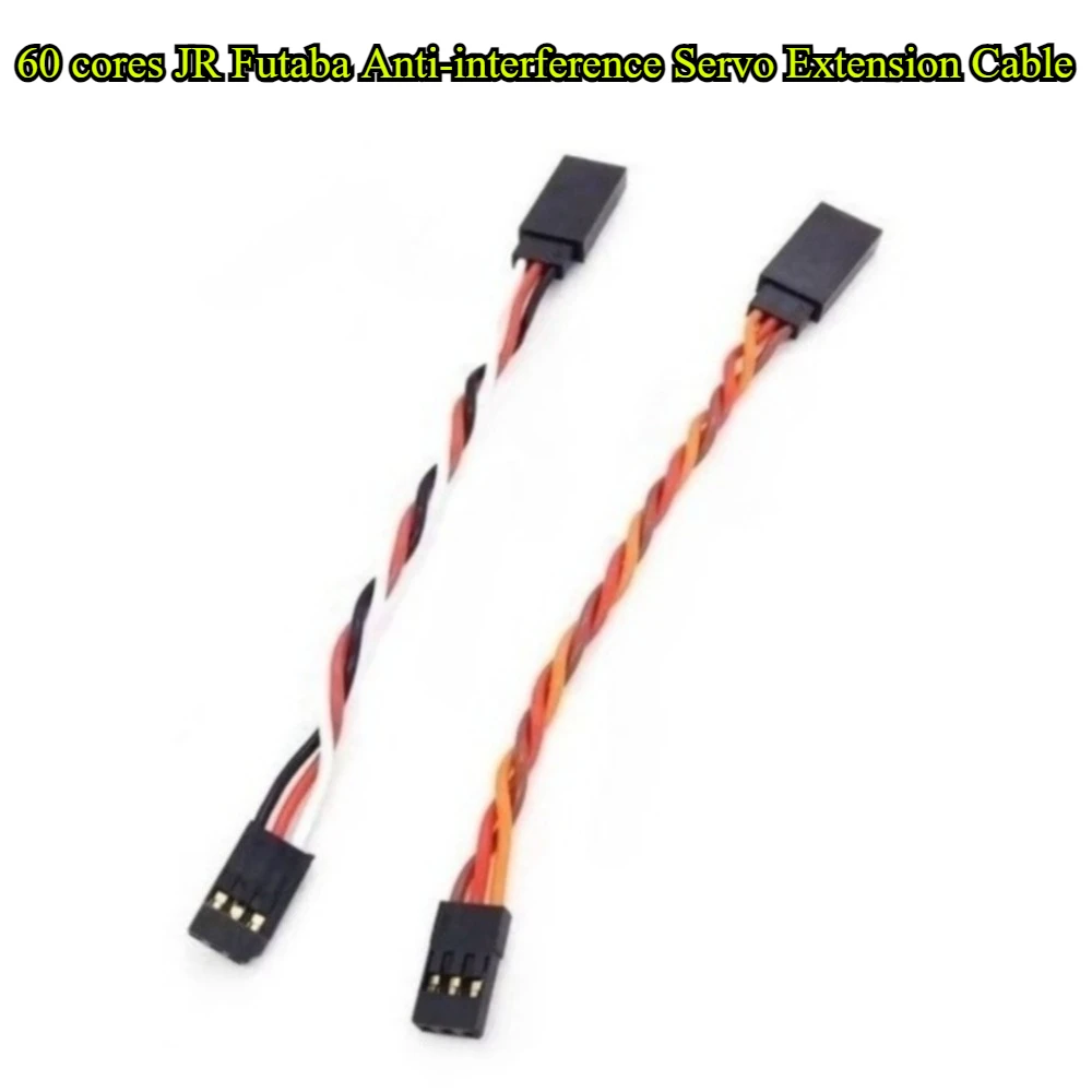 5 قطعة 10/15/20/30/35/40/45/50/60-100 سنتيمتر سيرفو تمديد كابل 60 الأساسية ل Futaba JR المضادة للتدخل مضاعفات ل RC هليكوبتر جزء