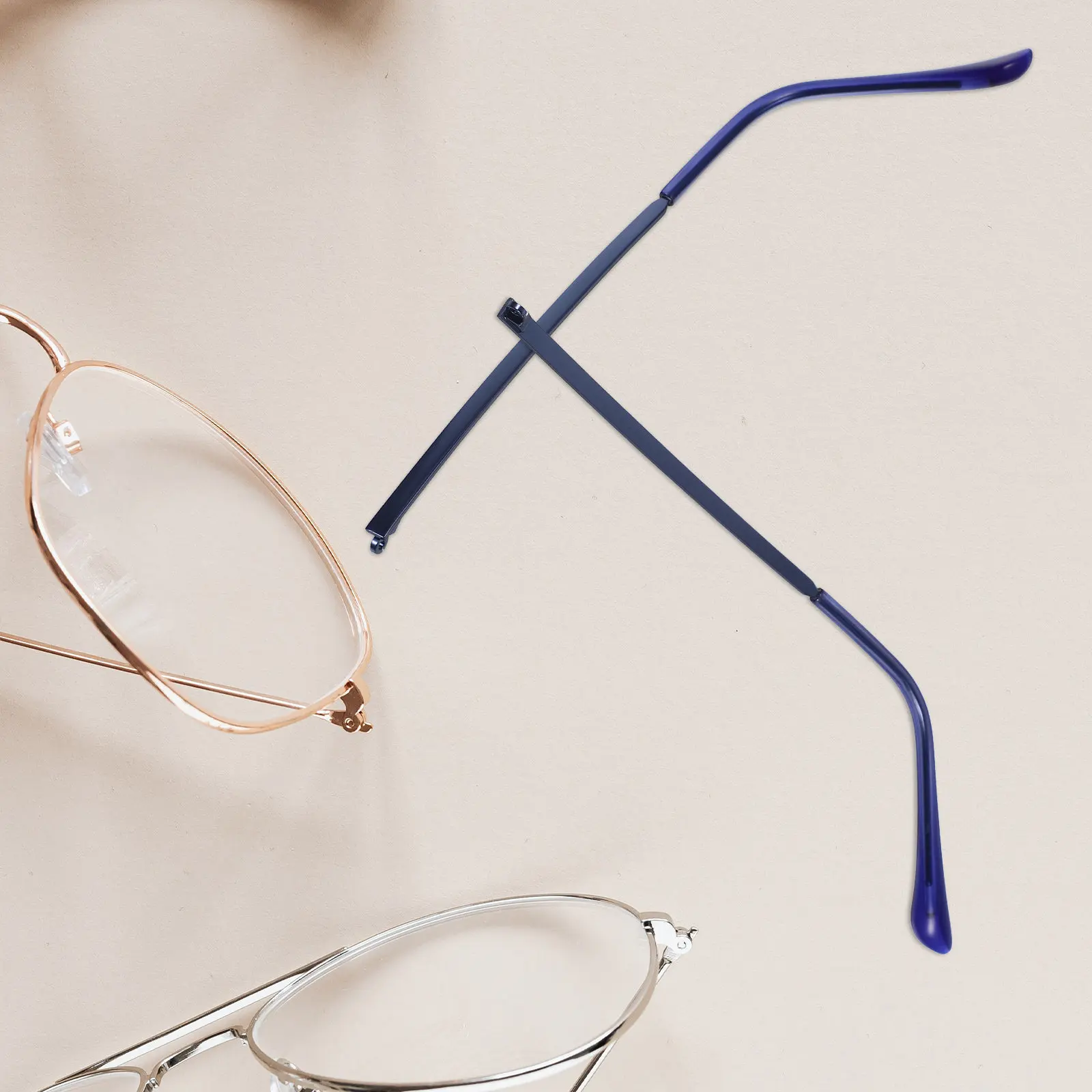 

1Pair Glasses Arm Replacement Metal Replacement Legs for Eyeglasses Sunglasses Arms Universal Repair Parts Wear Resistant