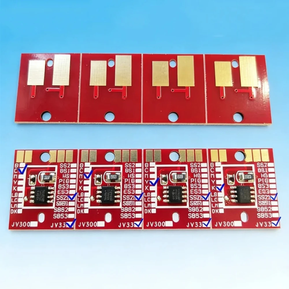 4 Color Permanent Ink Chip SS2 SS21 ES3 BS2 BS3 SB51‑SB53 For Mimaki JV5 JV30 JV33 JV34 TS34 TS3 Replacement Part