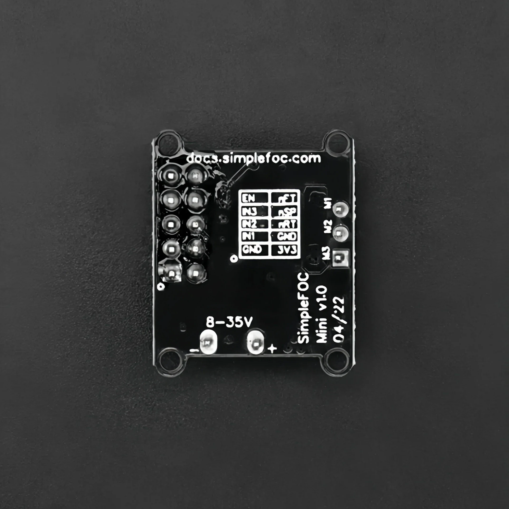 SimpleFOCmini BLDC Motor Driver Board 8-30V 2.5A FOC Control for Arduino ESP32 Raspberry Pi
