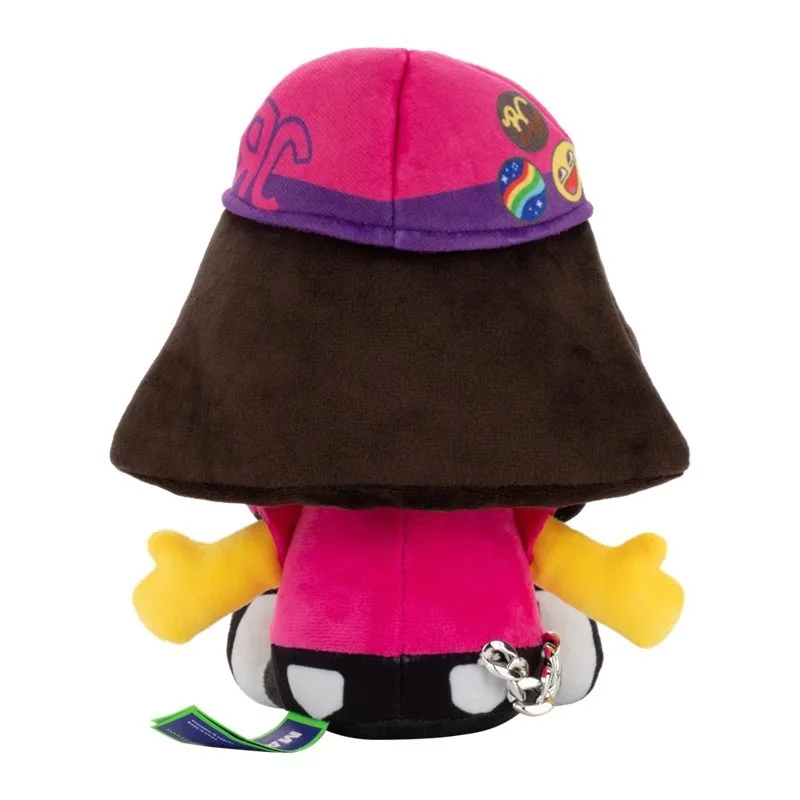 Novo anime caras duras usam brinquedo de pelúcia infectado rosa regretevator pelúcia lampert plushie jogo periférico boneca de pelúcia presentes de aniversário