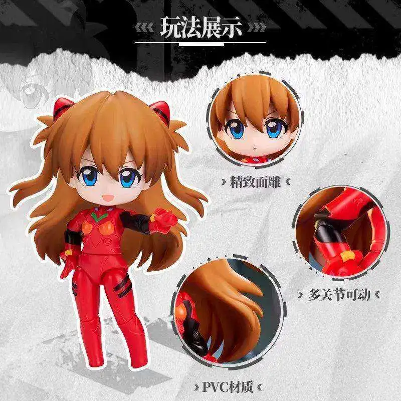 BLOKEES Neon Genesis Evangelion Connection EVA Action Figure Rei Asuka Shinji Kaworu Mari Misato Home Decorations view 6