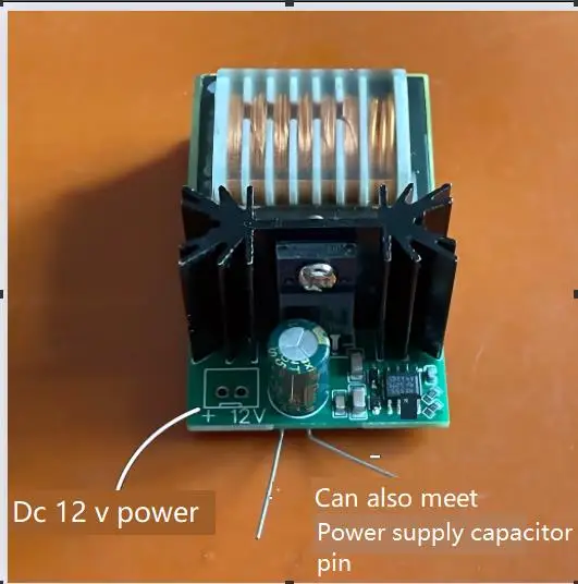 DC Input AC High Voltage Power Supply 15KV High Frequency Industrial Igniter High Temperature Arc Long Time Working Boost Coil