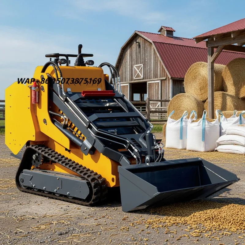 Low-price Skid Steer Loader on Sale, Small Skid Steer Loader Manufactured in China Factory 1Y Warranty