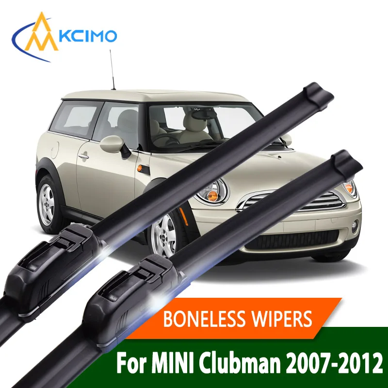 

For BMW MINI Clubman R55 2007-2012 Car Wiper U-type Soft Rubber Boneless Wiper HD Quiet Durable Automotive Wiper 2008 2009 2010