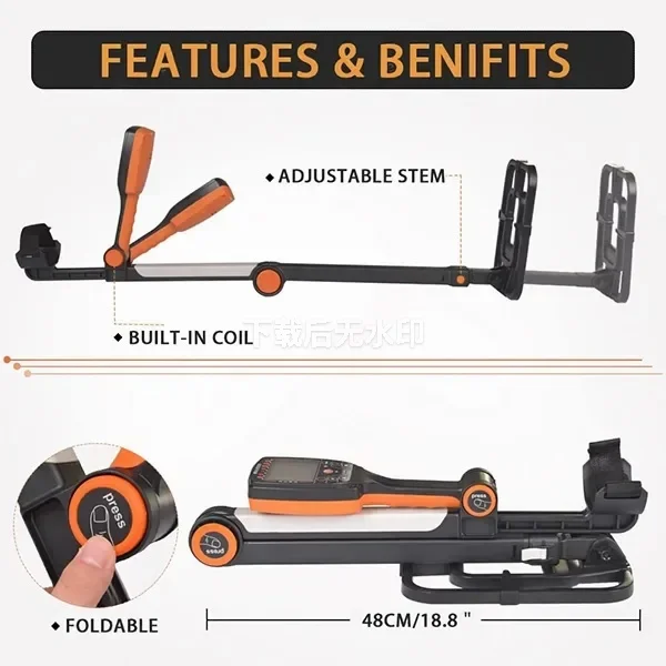 Underground Metal Detector TX640 Gold Silver Copper Aluminum Treasure Hunting Finder