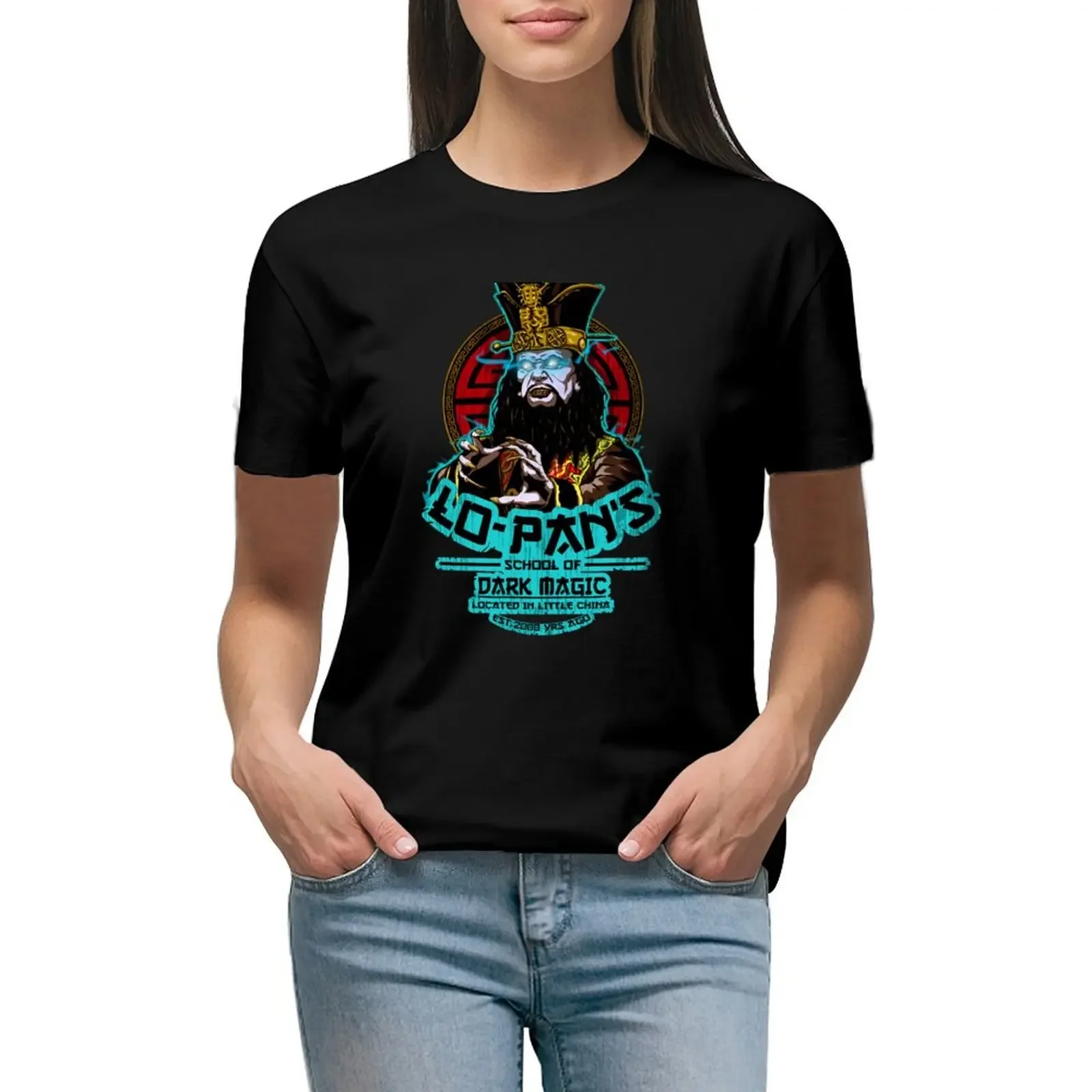 

LO PAN SCHOOL OF DARK MAGIC T-Shirt animal print shirt for girls new edition customizeds black t-shirts for Women