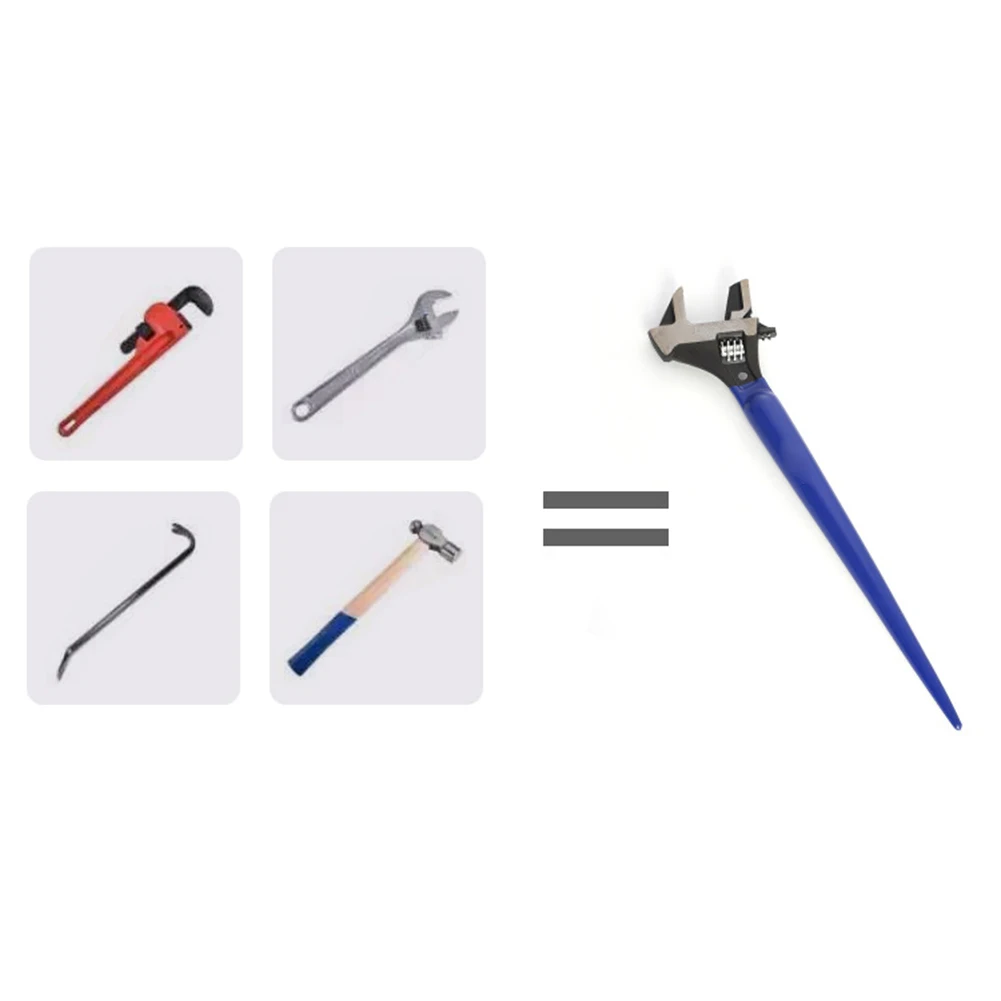 Multifunctional Wrench Adjustable Spud Wrench Ergonomic Handle Forged Materials Adjustable Spud Wrench Tool Water Pump Pliers