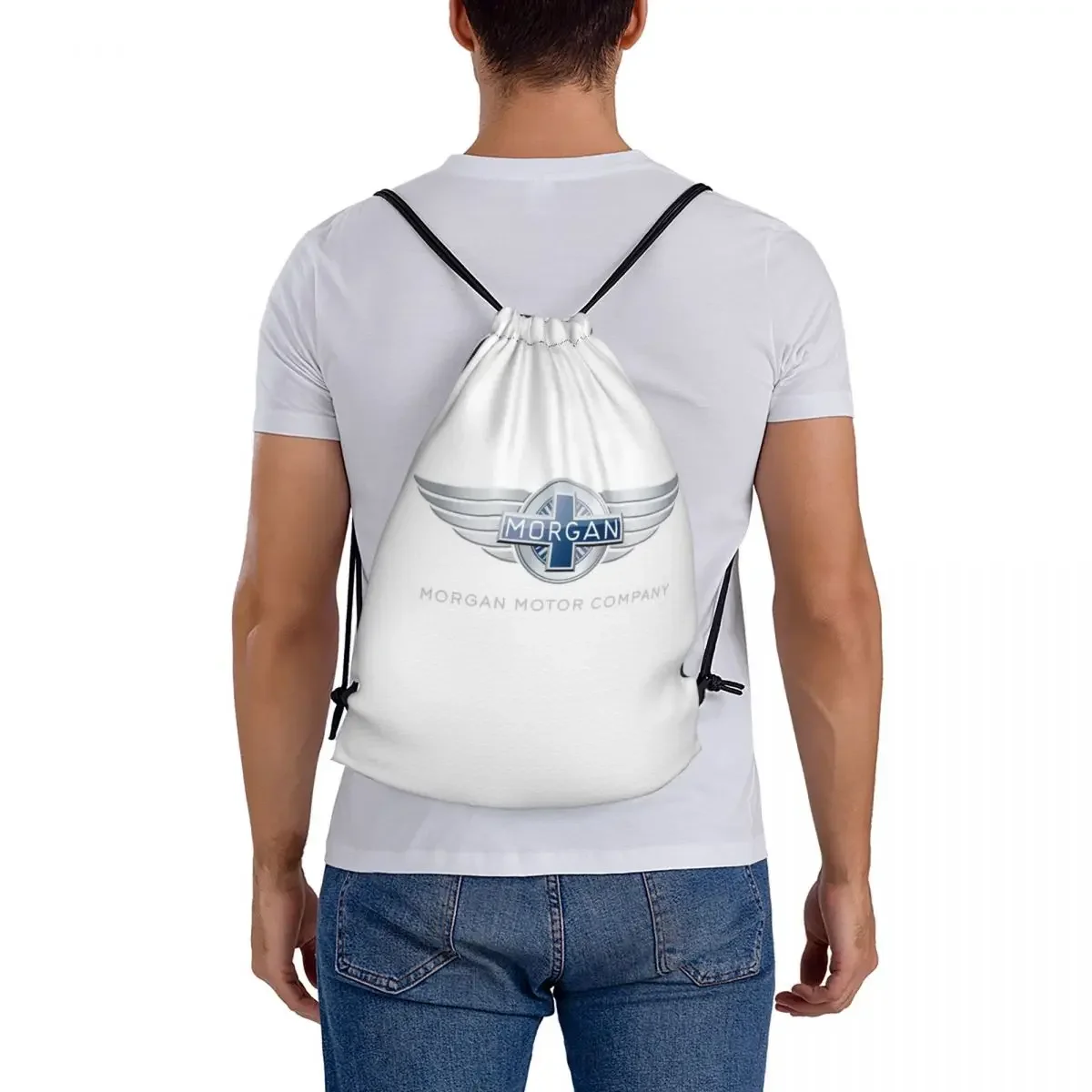 Morgan Motor Car Company Backpacks Portable Drawstring Bundle Pocket Storage Bag Book Bags for Travel School