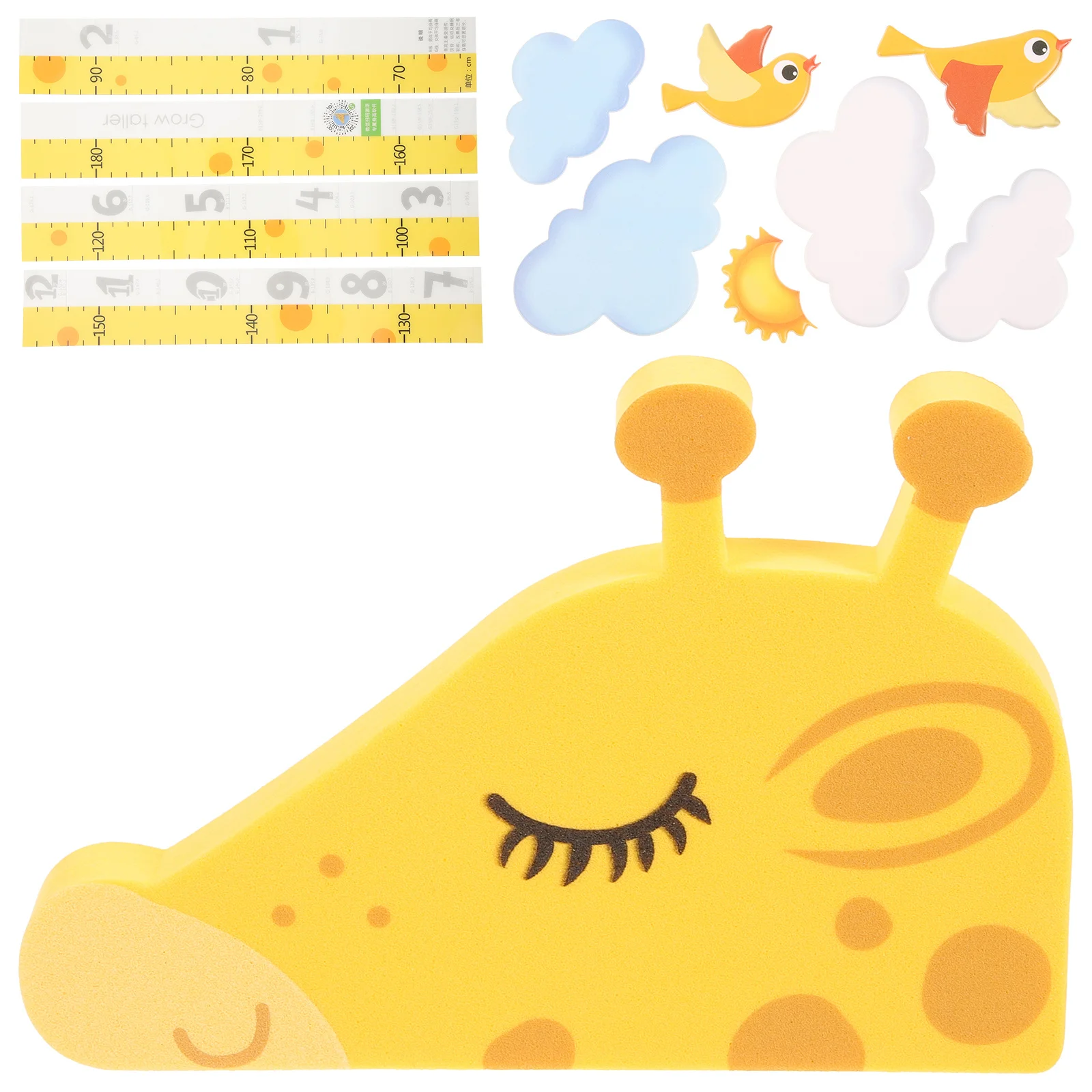 

1 Set Chart Height Wall Removable Waterproof Tear-Resistant Measuring Sticker For Room Nursery Bedroom Decor Giraffe
