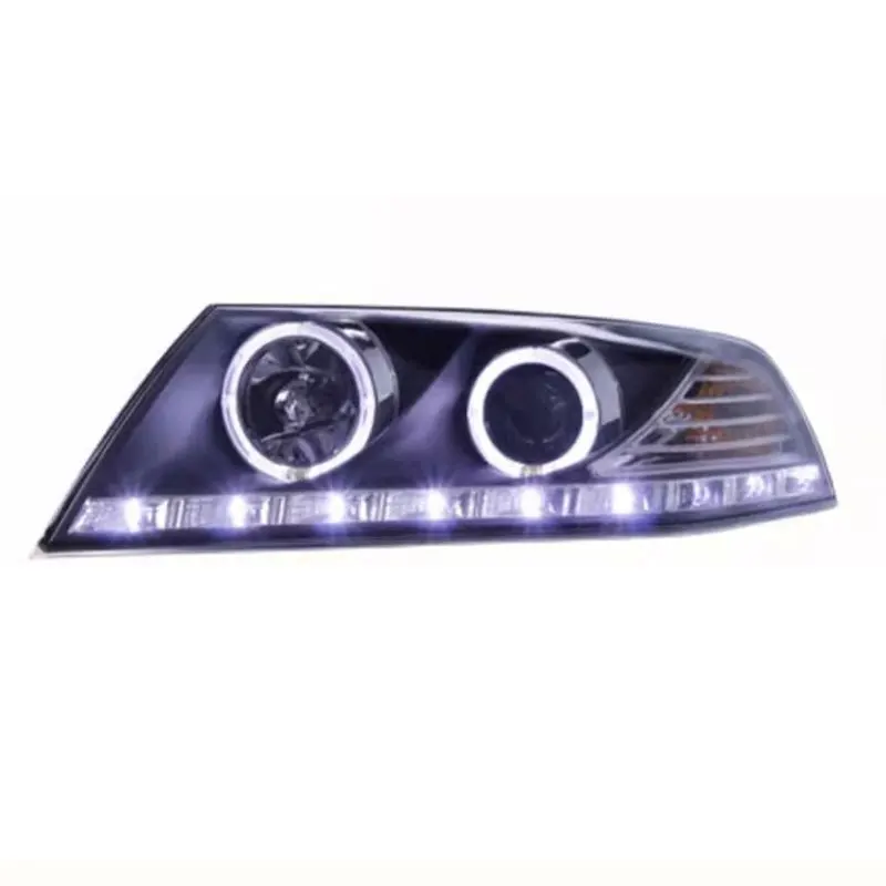 Car Headlights For Skoda Octavia 2007-2009 Head Lights LED Daytime Running Light Dynamic LED angel eye dual lens xenon lamp