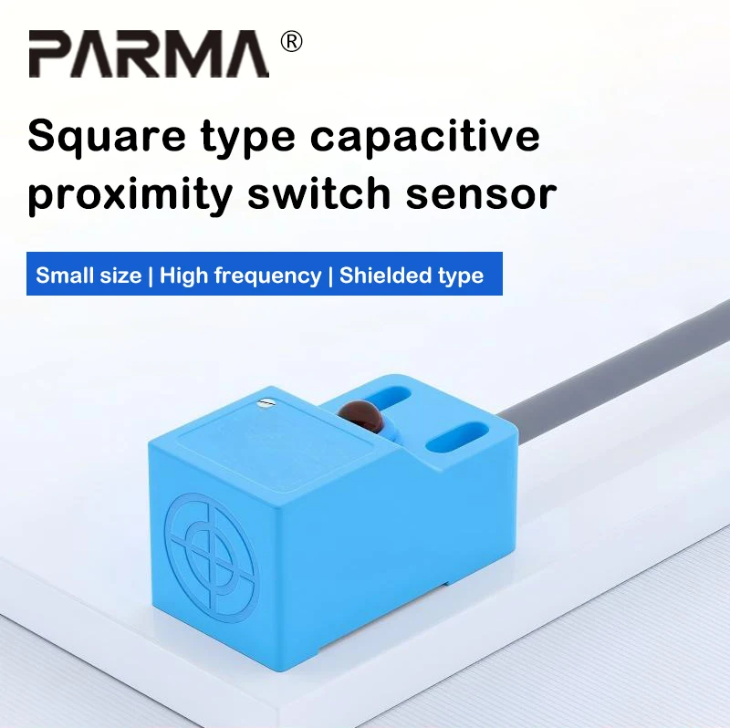 Square Q18 capacitive sensor, DC three-wire NPN normally open non-metallic liquid level powder level switch for detection