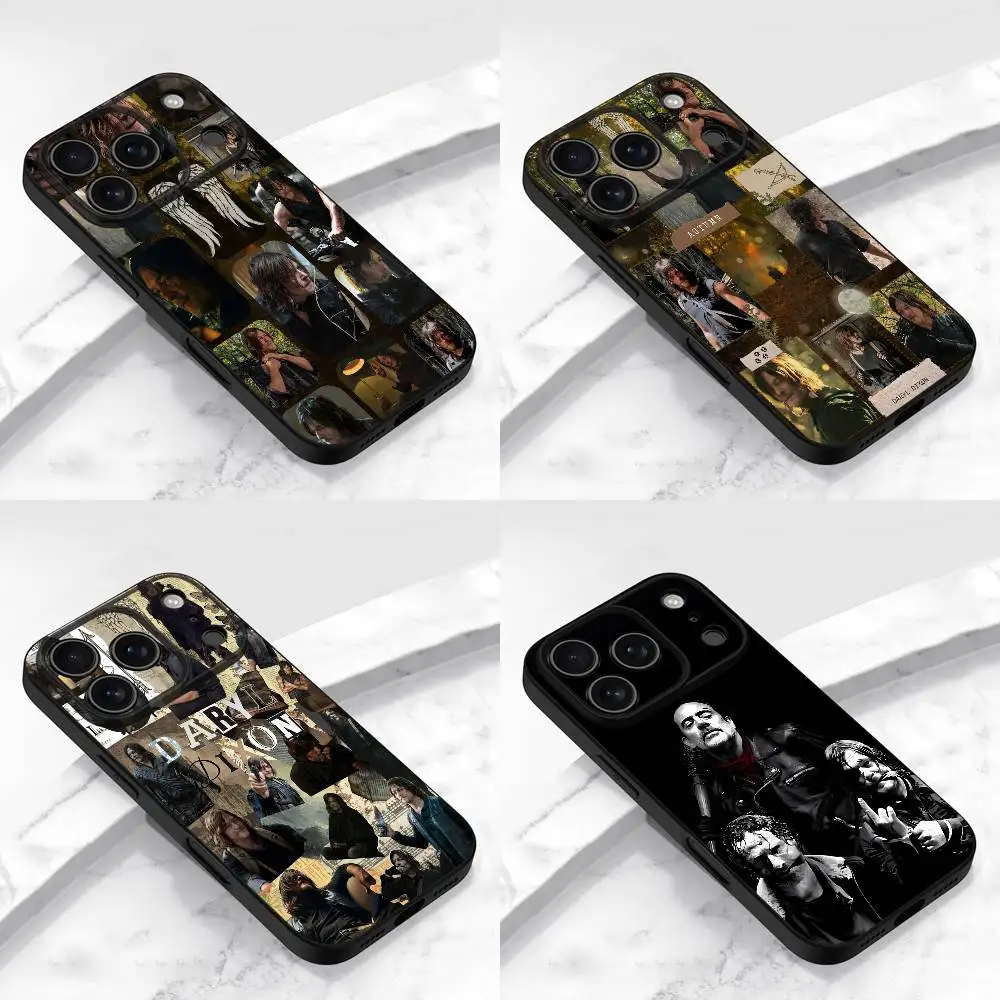 

T-TWD D-Daryl Dixon Phone Case For iPhone 17,16,15,14,13,12,11,Pro,Max,Plus,E,Air,Mini Protective Black Cover