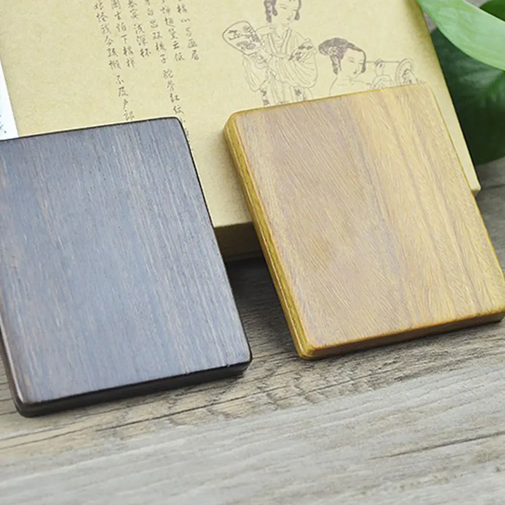 

Vanity Mirrors Portable Mirrort Woman Handheld Exquisite Metal Makeup Wooden Vintage