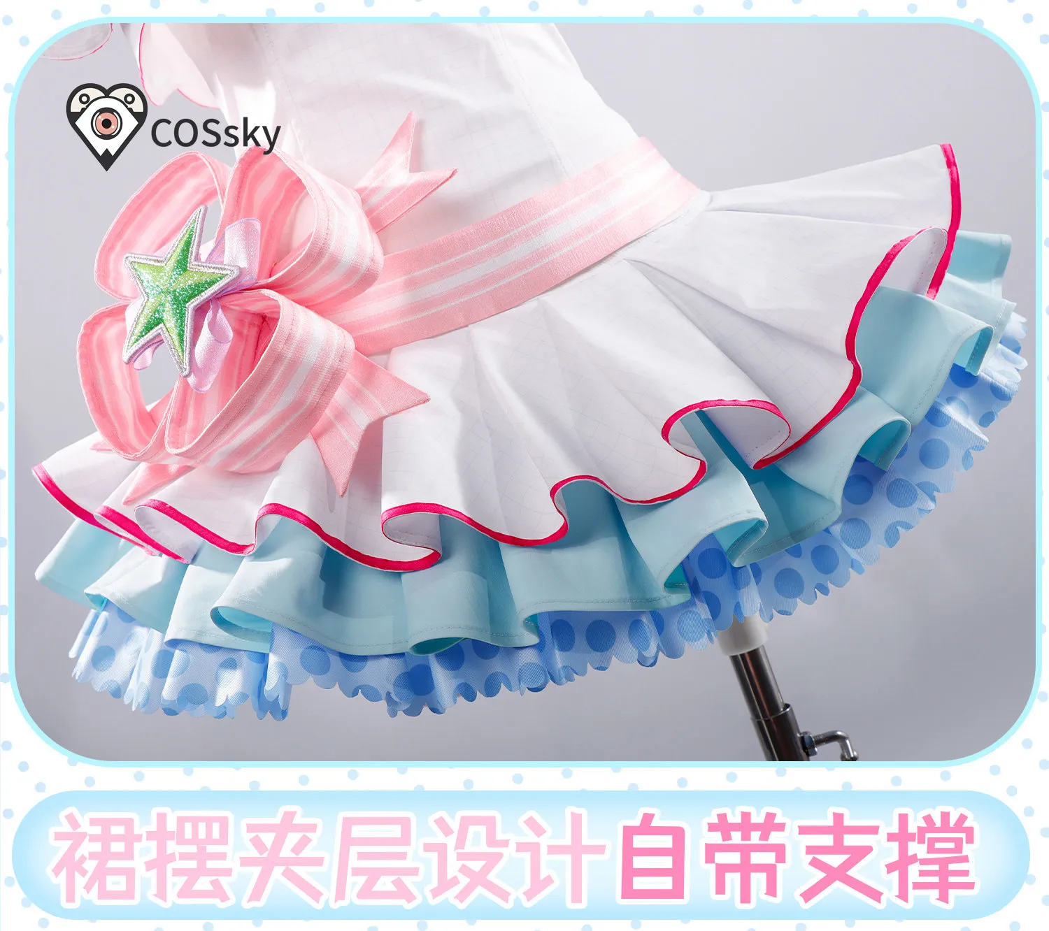 Anime Love Live! Hanayo Koizumi 20th Birthday Card Cosplay Costume Girl Sweet Dress Gloves socks headwear Halloween Party Lolita - view 5