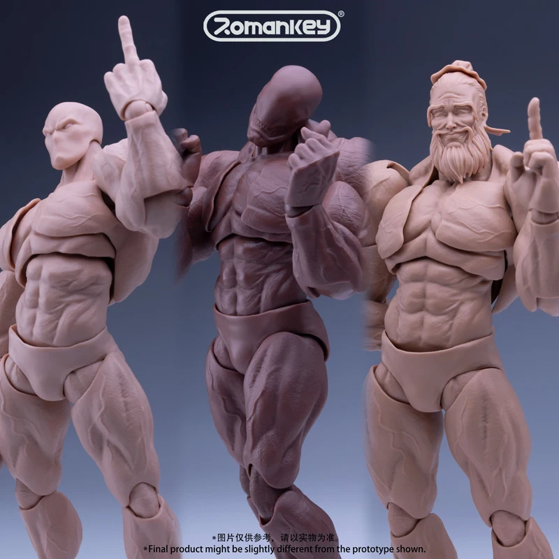 in stock Q4 Romankey UMS003 Big Guy GUY 1/12 Scale Male Soldier Super Flexible Joint Strong Muscle Body For 6in Action