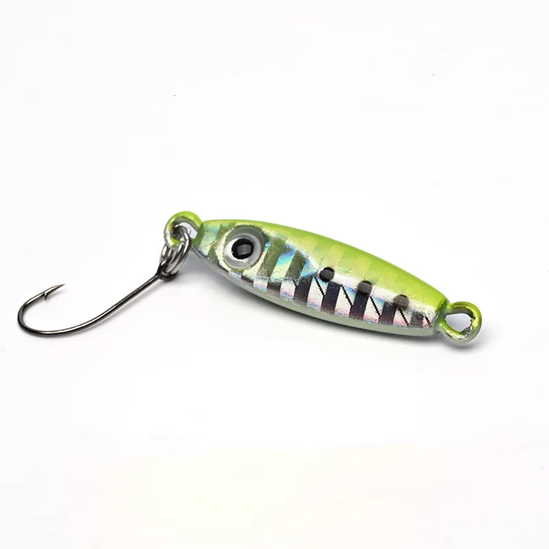 MUKUN 5pcs Small Jigs Fishing Lure 3g 6g Metal Jigging Micro Spoon Trout Isca Artificial Hard Bait Fishing Equipment view 5