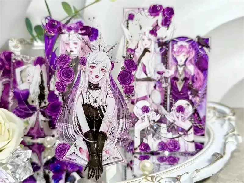 Adesivo do Plano Scrapbooking Vintage, Shell Brilhante Menina, Fitas PET, Decoração DIY, Fazer Cartões, Roxo Charmoso e Elegante, 1 Laço, 100cm