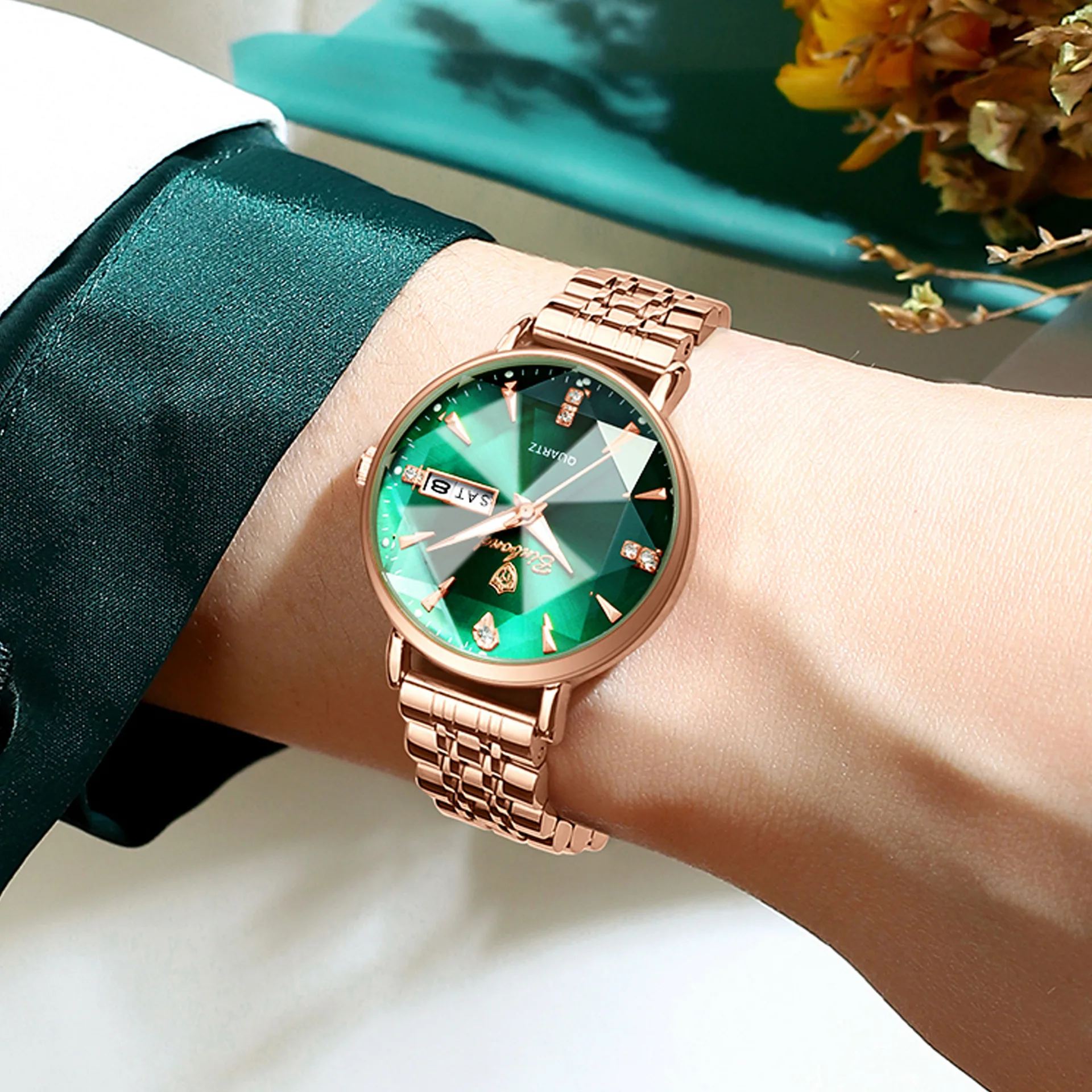 ZH153 Orologio da donna per il tempo libero e la moda Orologio da polso al quarzo sportivo da lavoro con specchio di diamanti Orologio di lusso leggero Regalo, orologi da donna