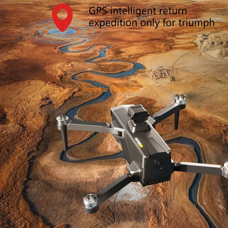 GPS Retur Brushless 3 Axis Gimbal Obstacle Avoidance RC Drone 5G 8K ESC Optical Flow FPV 5.6In Screen Remote Control Quadcopter