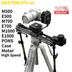 ZEAPON Micro 3 E500 E700 E1000 M500 M700 M1000 Motorized Slider DSLR Camera Video Double Distance Portable Slider PS-E1 PD-E1