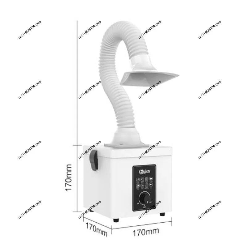 Odorless and dust elimination indoor industrial use, mini desktop solder smoke purifier - smoke extractor with iron tip filter