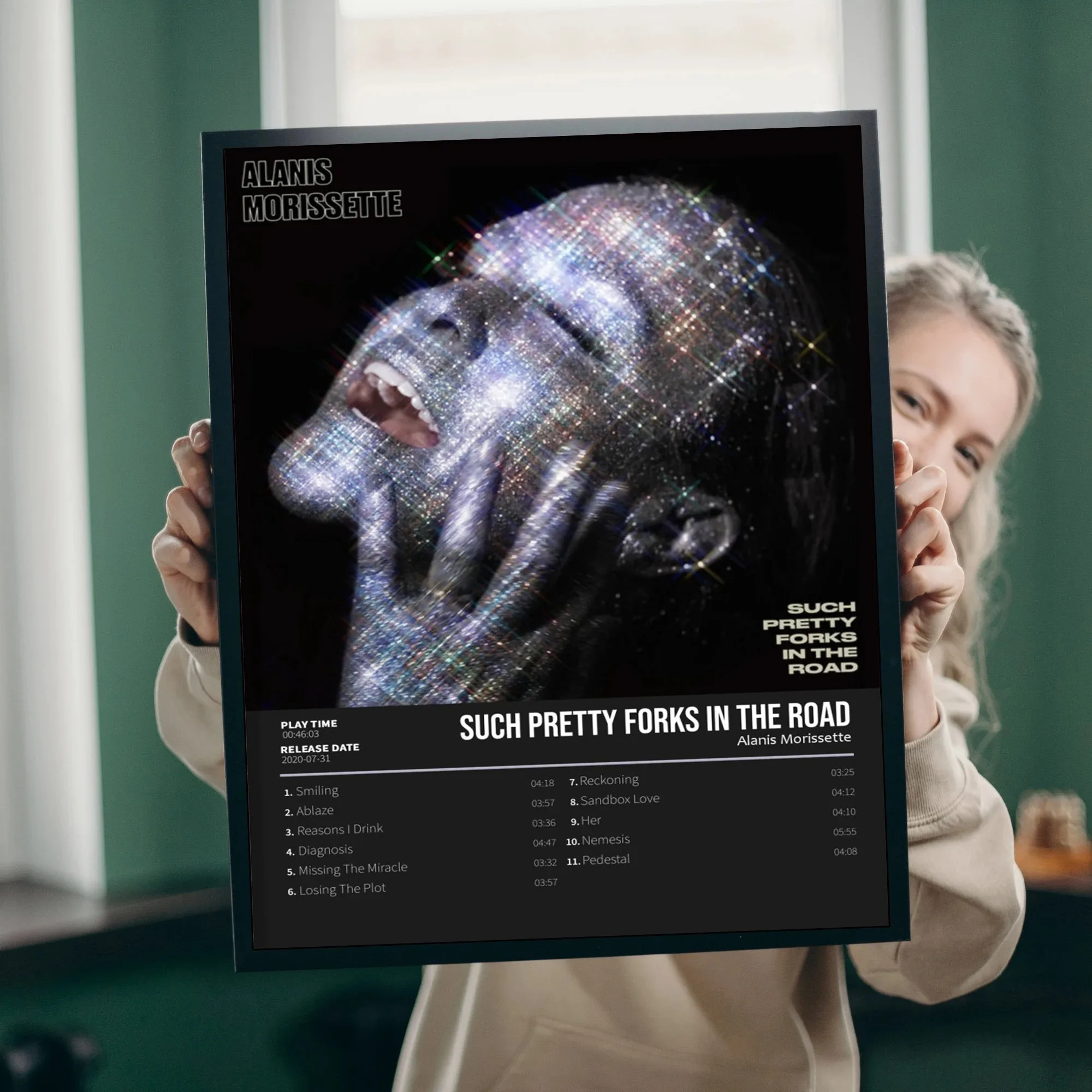 لوحة فنية على قماش الهيب هوب ، ملصق موسيقى ، الشفاه المشتقة ، غلاف الألبوم ، صور غرفة المعيشة ، ديكور المنزل #4