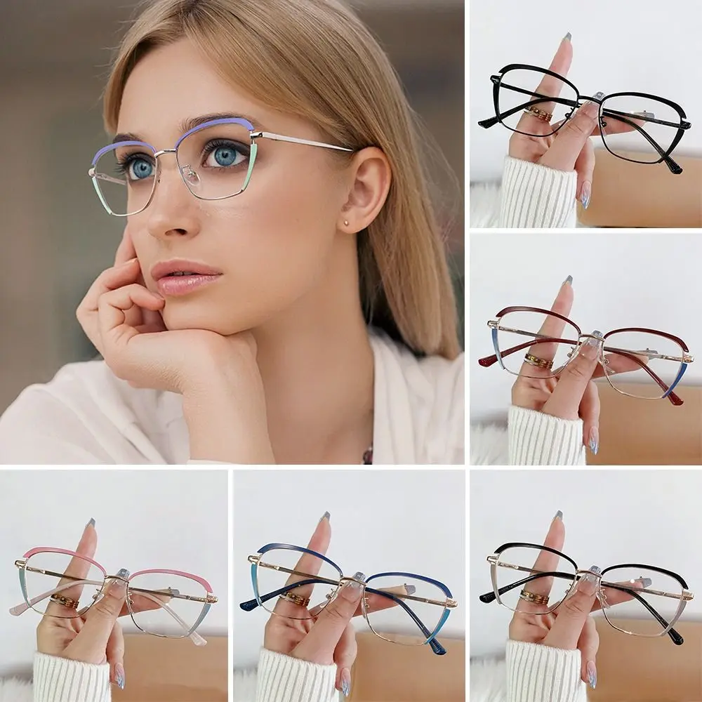 Comfortable Blue Ray Blocking Anti-Blue Light Glasses Eye Protection Metal Computer Goggles Ultralight Frame Eyewear Office