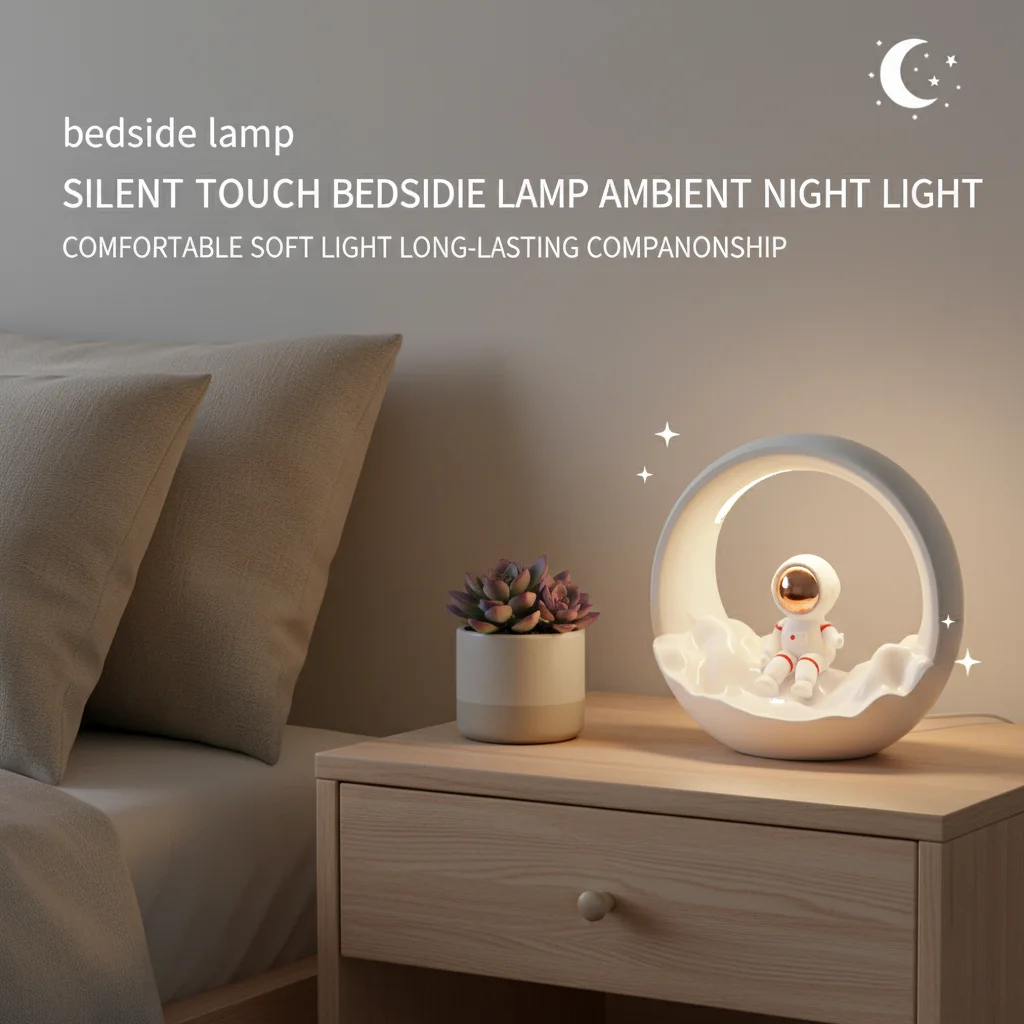 

Ночник «Космонавт», сенсорное управление, 3 режима освещения, плавная регулировка яркости, USB-зарядка с таймером, безопасный теплый свет для спальни