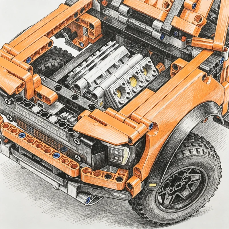 1379ピース テックラプターズ F150トラック レースカ - Kids Toys Lego のレビューと価格