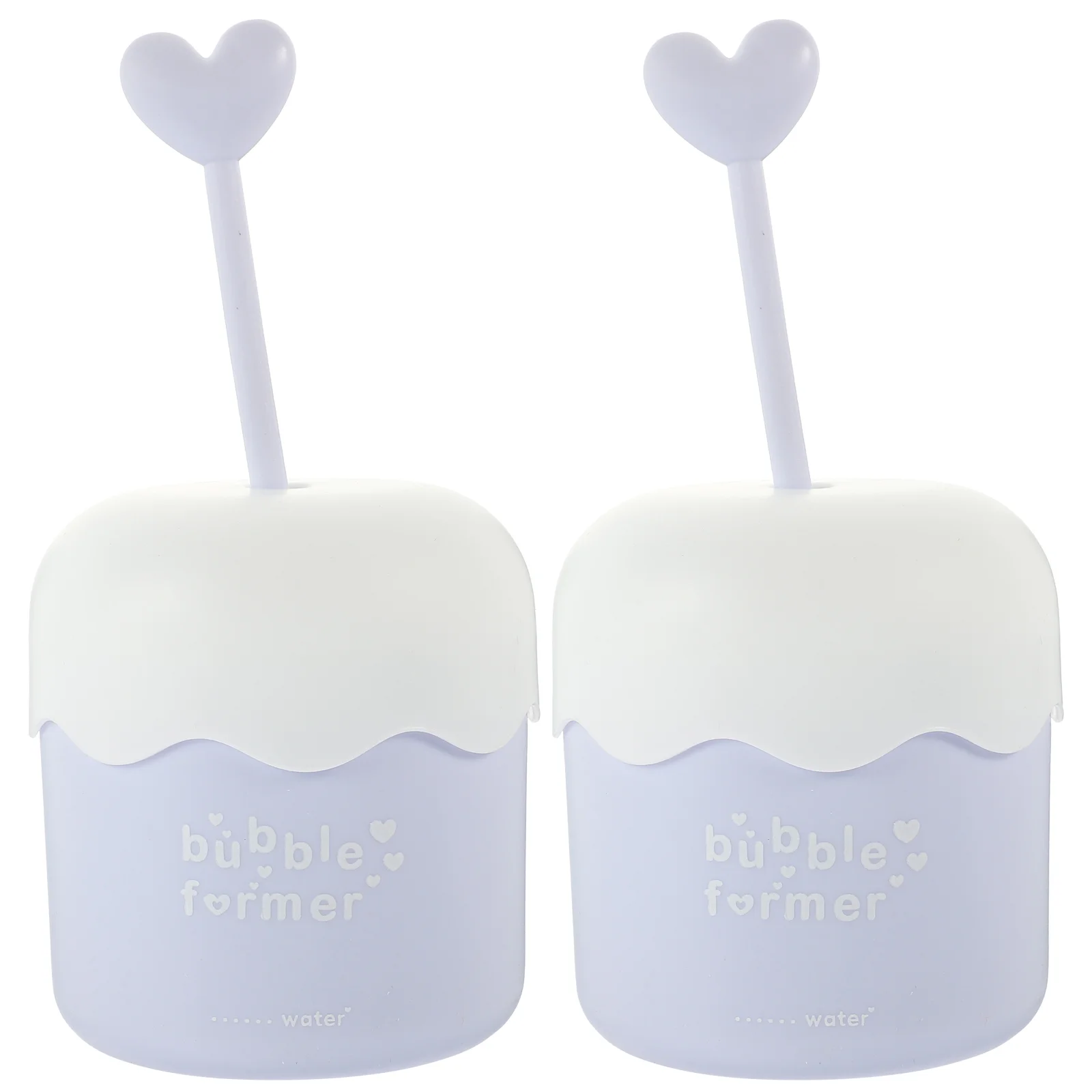 2 Pcs Bubbler Washing Face Maker Foams Cup for Plastic Facial Cleanser Dispenser