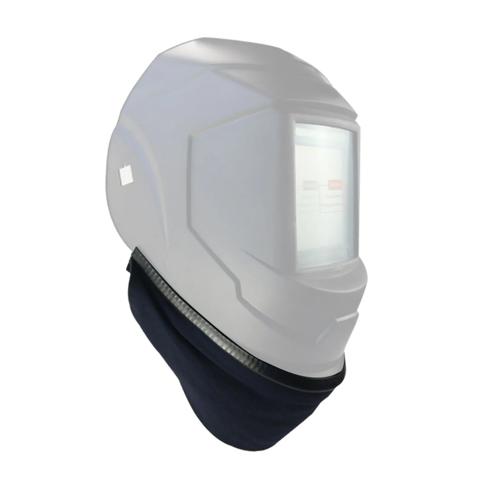 Helmet Bib Welding Helmet Bib Leather Cotton Flame Retardant Heat Resistant Wrap Around Helmet Bib for Most Helmets Welding Bib image 2
