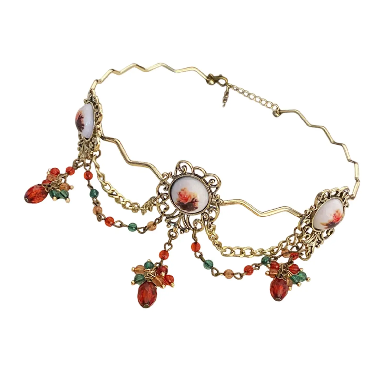 

Готическое колье в винтажном стиле, ювелирные изделия, полый декор, элегантный портативный костюм