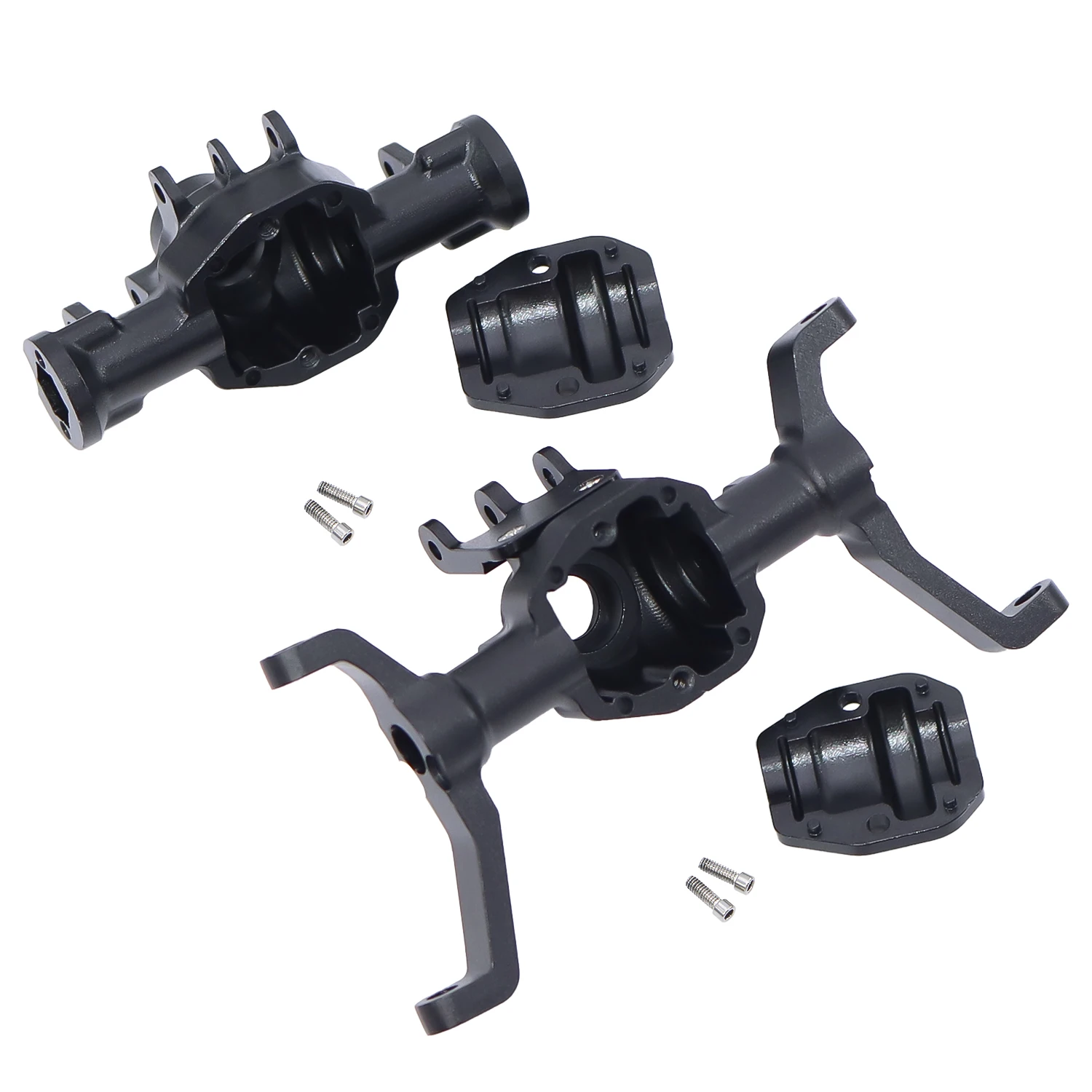 CNC Aluminum Front and Rear Portal Axle Housing Set For 1/18 RC Crawler RedCat Ascent-18 Ascent18 Metal Upgrade Part