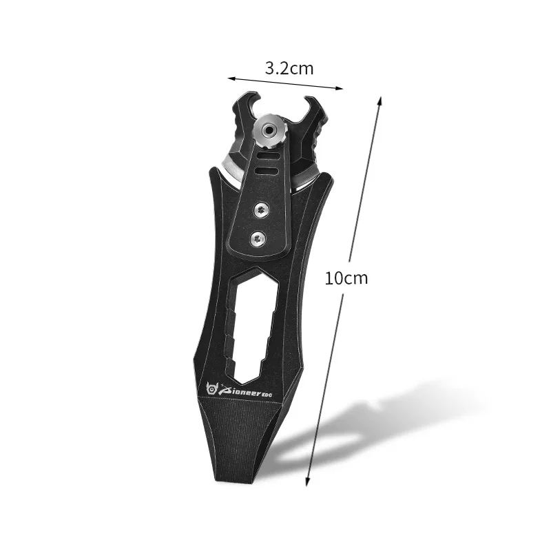 TC4 Titanium Mini Pry Bar Multifunctional Bottle Opener Wrench Portable EDC Keychain Outdoor Camping Emergency Survival Tool